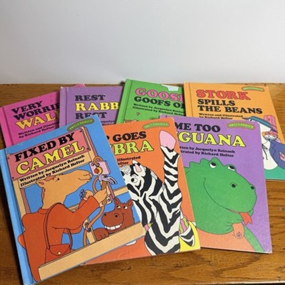 Lot 7 1970s Sweet Pickles Weekly Reader Vintage Hardcover Books